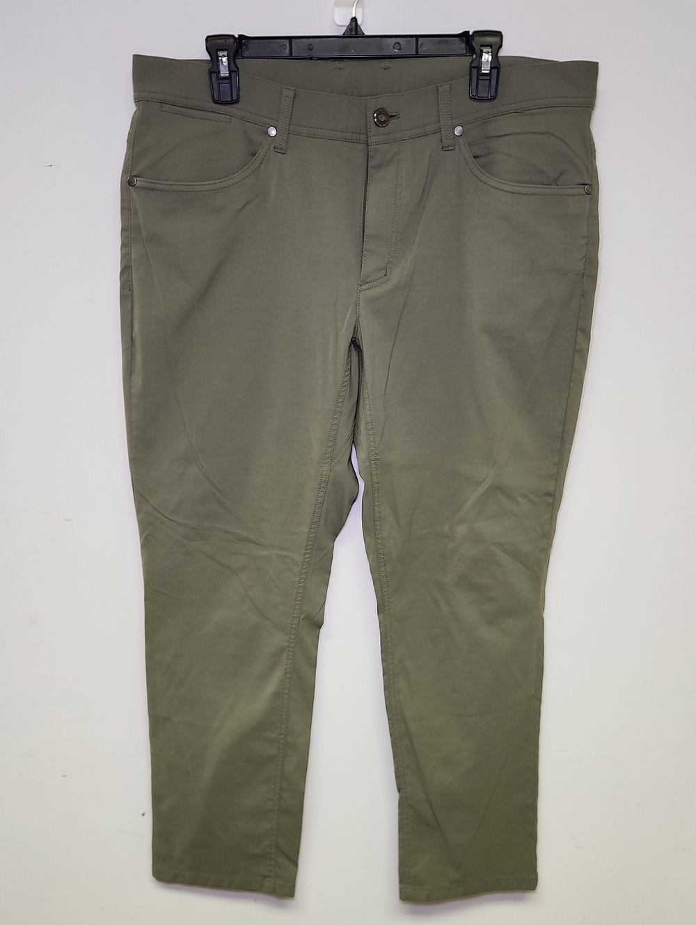 L.L.Bean VentureStretch Pants Mens 36x29 Green 5 Pocket Stretch Hiking Outdoor